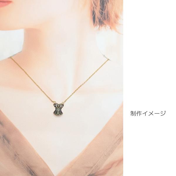 コルセット チャーム ゴシックドレス 18mm 1個 石付き エポチャーム