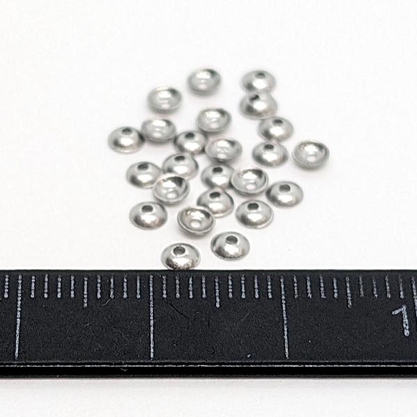 ビーズ キャップ シンプル 極小 3mm 約22個 サージカル ビーズ キャップ シンプル 極小 3mm 約22個 サージカル