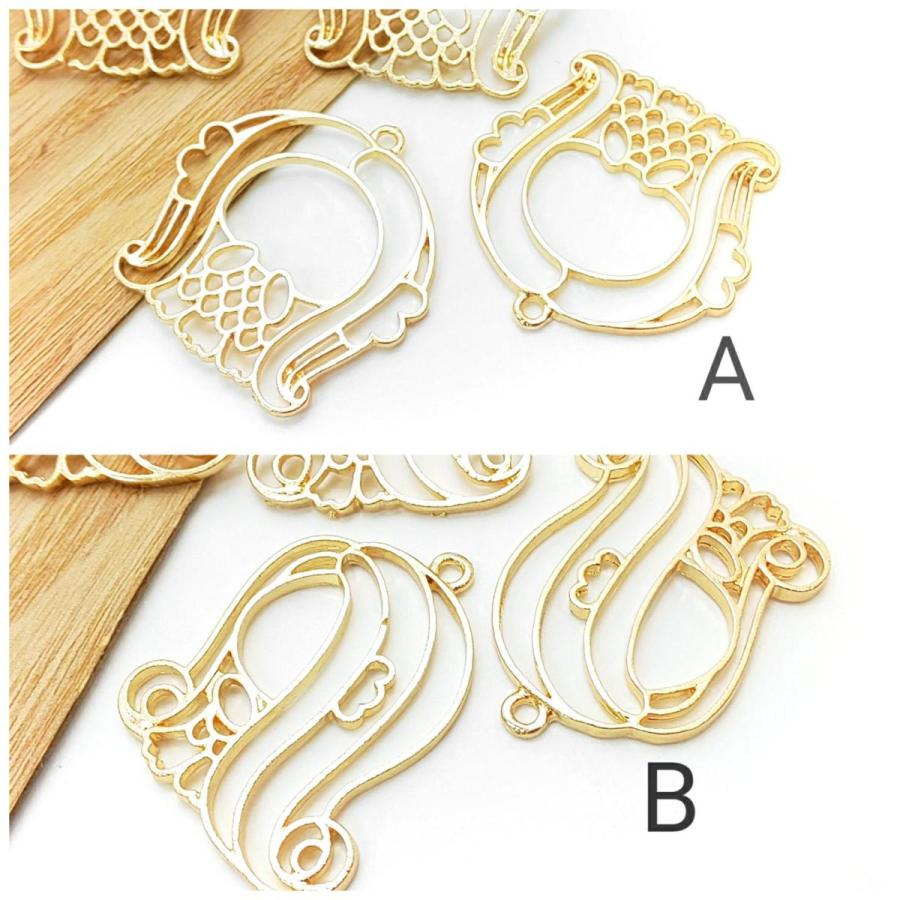 アマビエチャーム80個 レジン レジンフレーム 38mm×31mm 空枠 レジン枠 アマビエ 疫病退散 のお守りに レジンフレーム 空枠