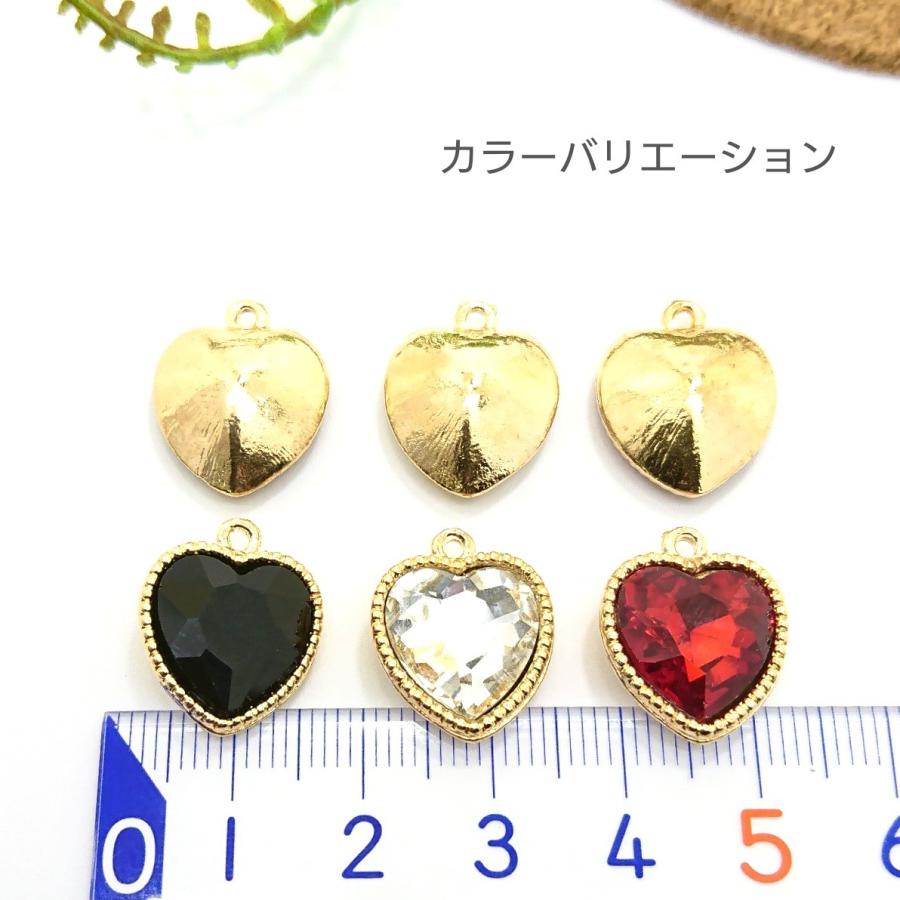 ストーンチャーム ガラスハート ハートcharm ハート 2個 Sc70 うさぎの素材屋さんyahoo 店 通販 Yahoo ショッピング