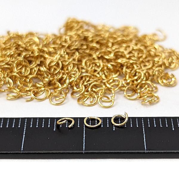 丸カン 3mm 304ステンレス 18KGP鍍金 基礎金具 ハンドメイド用金具 約500個/ゴールド色 : うさぎの素材屋さんYahoo!店 ...
