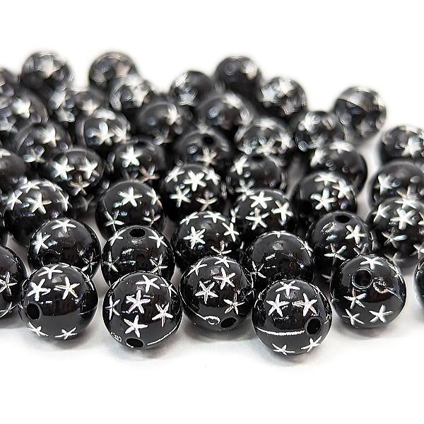 ビーズ スター 約8mm スターデザイン アクリルビーズ 宇宙雑貨 星 約45 