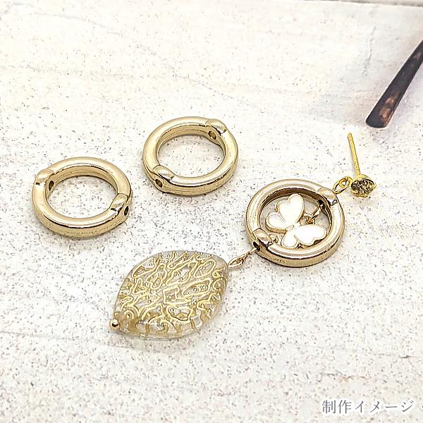 ビーズフレーム サークル CCB 20個 16.5mm アクリル アンティーク調