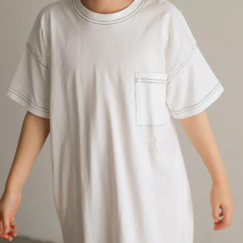 ステッチデザインワンピース キッズ   T2 ティーツー 女の子 かわいい ナチュラル 子供服 こども服　（送料無料 北海道、沖縄、離島は配送不可） |  | 14