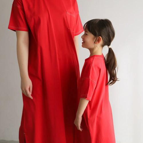ステッチデザインワンピース キッズ   T2 ティーツー 女の子 かわいい ナチュラル 子供服 こども服　（送料無料 北海道、沖縄、離島は配送不可） |  | 19
