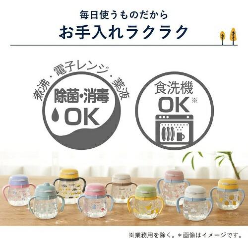 コンビ ラクマグ ストロー＆コップ はじめてセット N ボーダー 190039