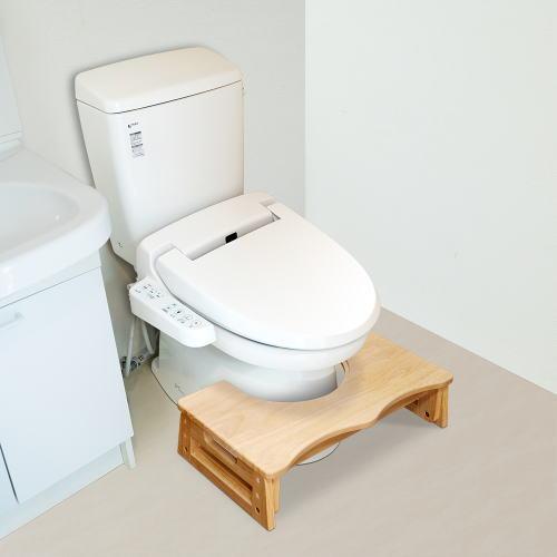 プラティカN 木製トイレステップ 高さ調節15cm〜23cm 踏み台 子供用