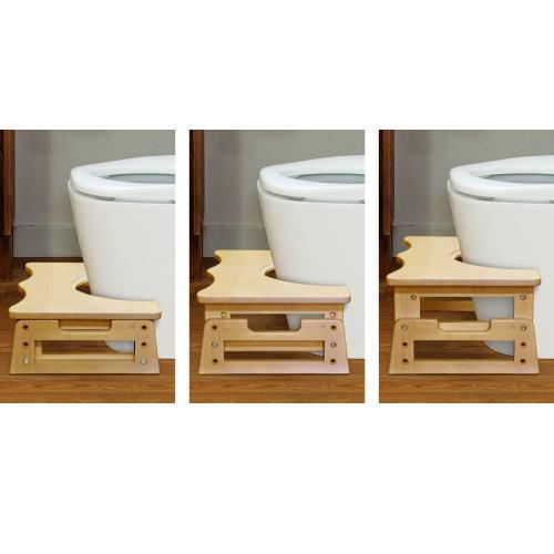 プラティカN 木製トイレステップ 高さ調節15cm〜23cm 踏み台 子供用