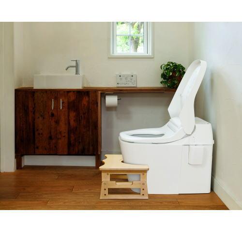 プラティカN 木製トイレステップ 高さ調節15cm〜23cm 踏み台 子供用