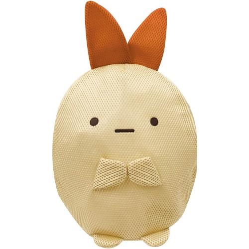 （おまかせ便で送料無料）すみっコぐらし ランドリーポーチM えびふらいのシッポ K7636D 800294 洗濯ネット かわいい | 