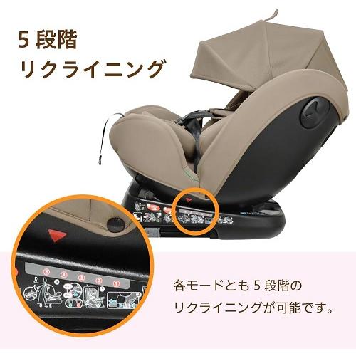 (ブランケットプレゼント)リーマン ビットターンR129 モカーキ CG031 ベージュ 230315 チャイルドシート （送料無料 北海道、沖縄、離島は配送不可）の画像