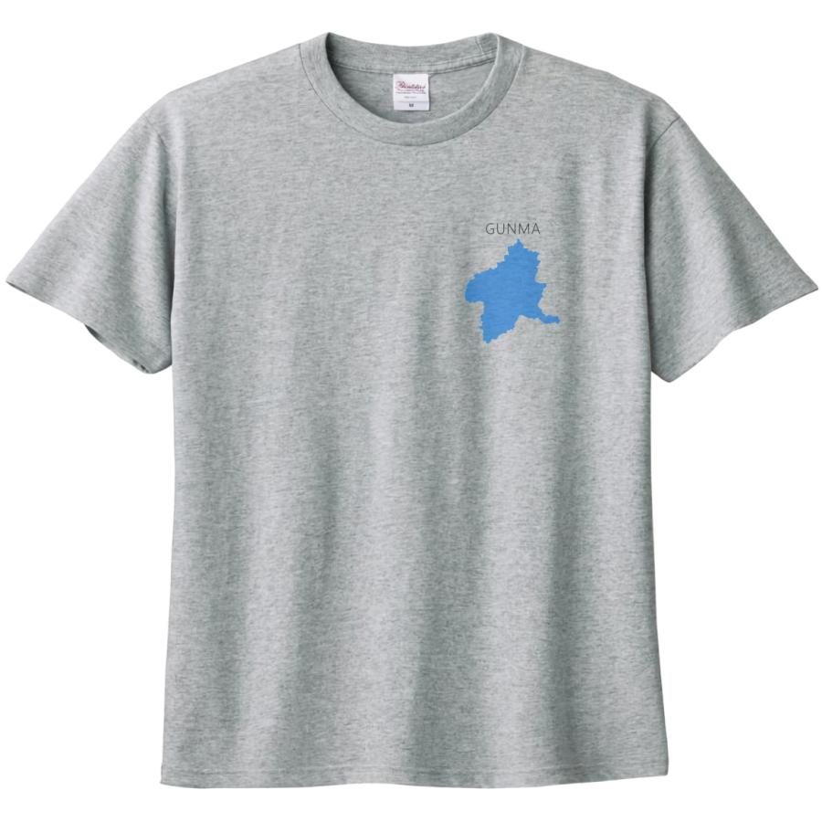 都道府県　群馬県　GUNMA　Tシャツ　杢グレー　ワンポイント｜usakitiya｜02
