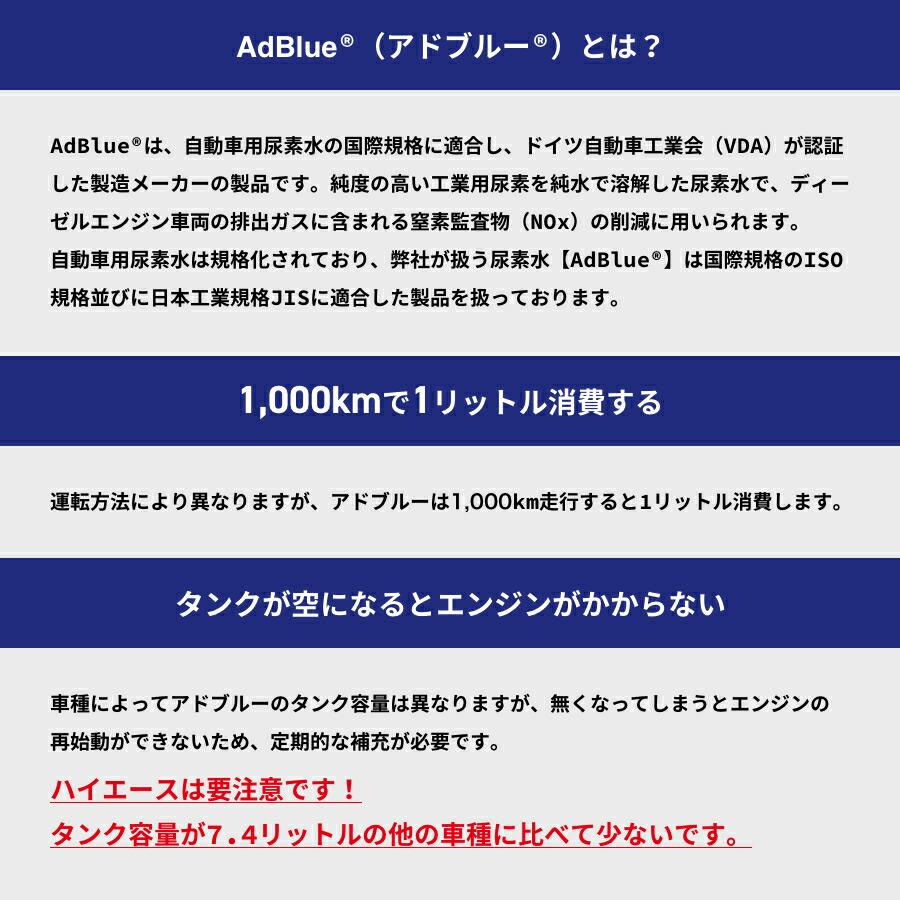 国内製造品】JIS規格 日本液炭 アドブルー 10L 10lノズルホース付き 2