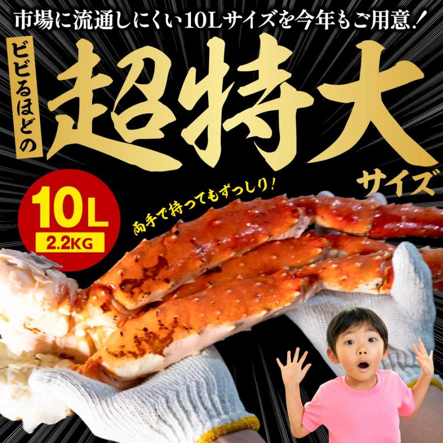 ボイルたらば蟹 10L 約2.4kg 超特大ボイルたらば蟹 10L 約2.4kg×2p