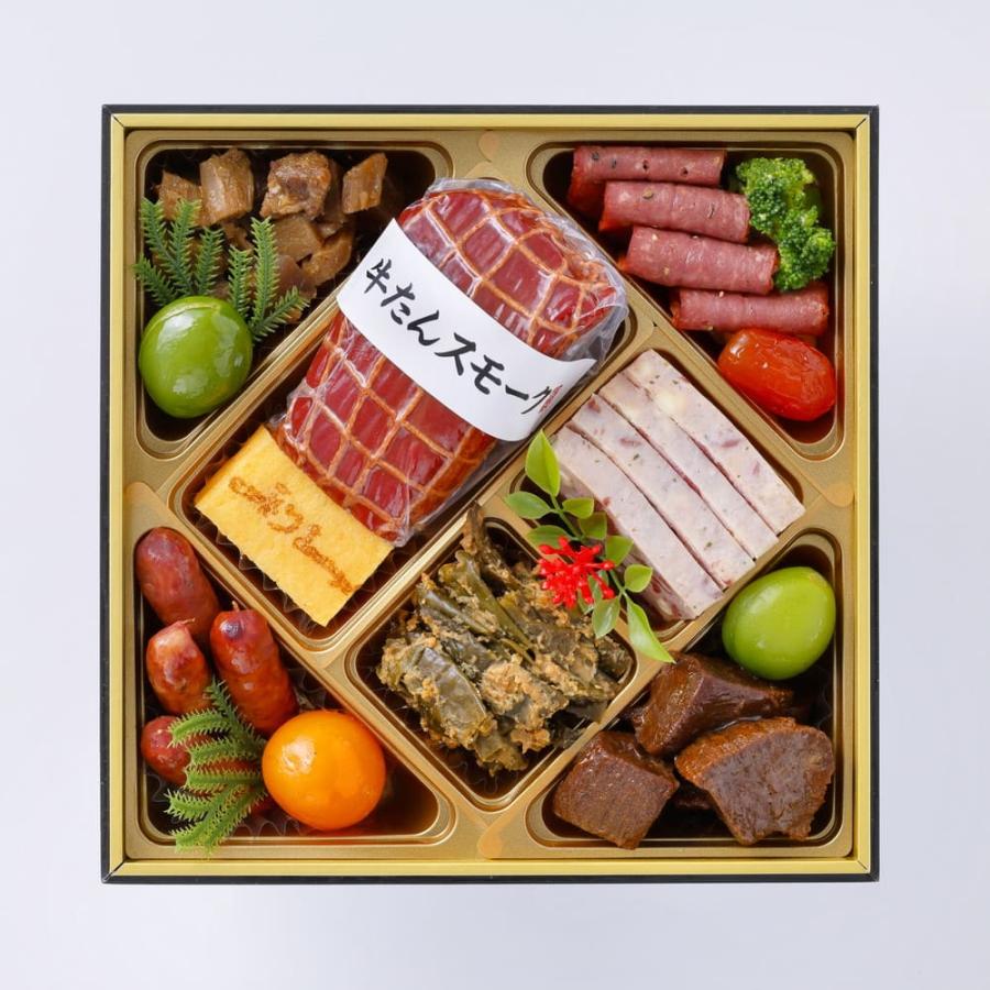 おせち 2026 牛たん炭焼利久 和洋中おせち 三段重 『亀』 3〜4人前 38