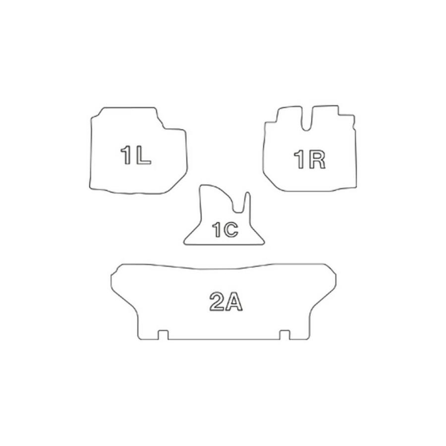 イレブンインターナショナル Clazzio 立体フロアマット 1列目+2列目セット トヨタ ハイエース/レジアスエース 200系 S-GL ET-1096｜usamart｜03