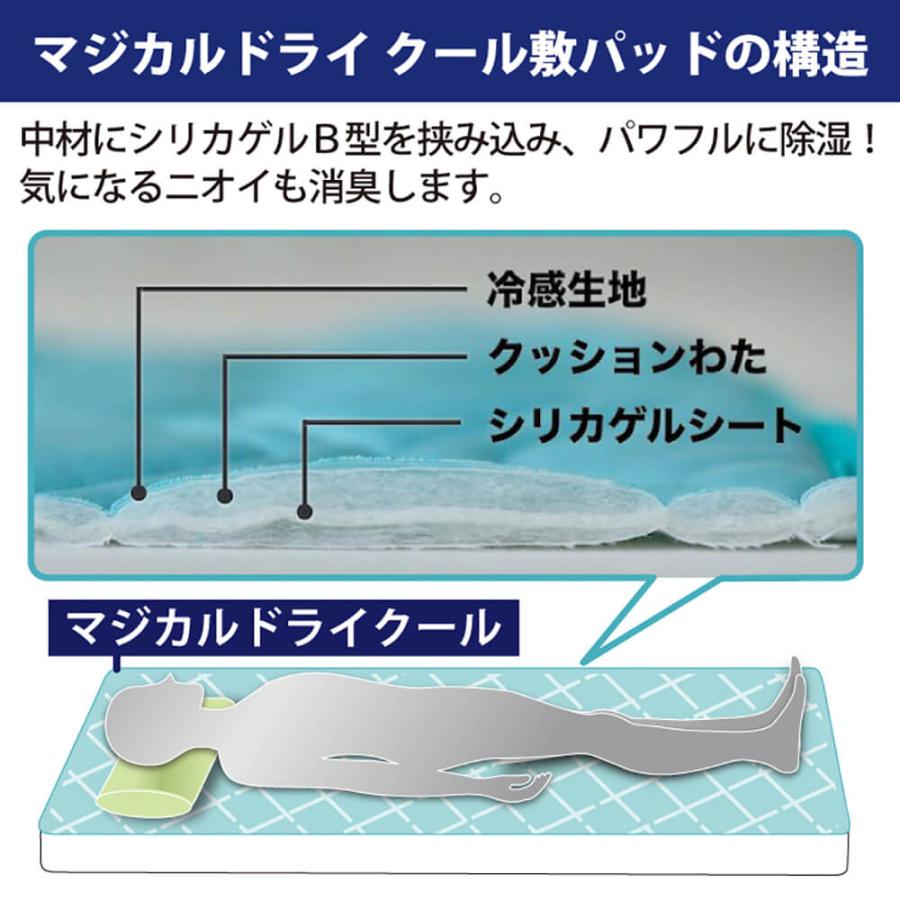 篠原化学【マジカルドライ】コットン×シルク生地使用 除湿消臭敷き
