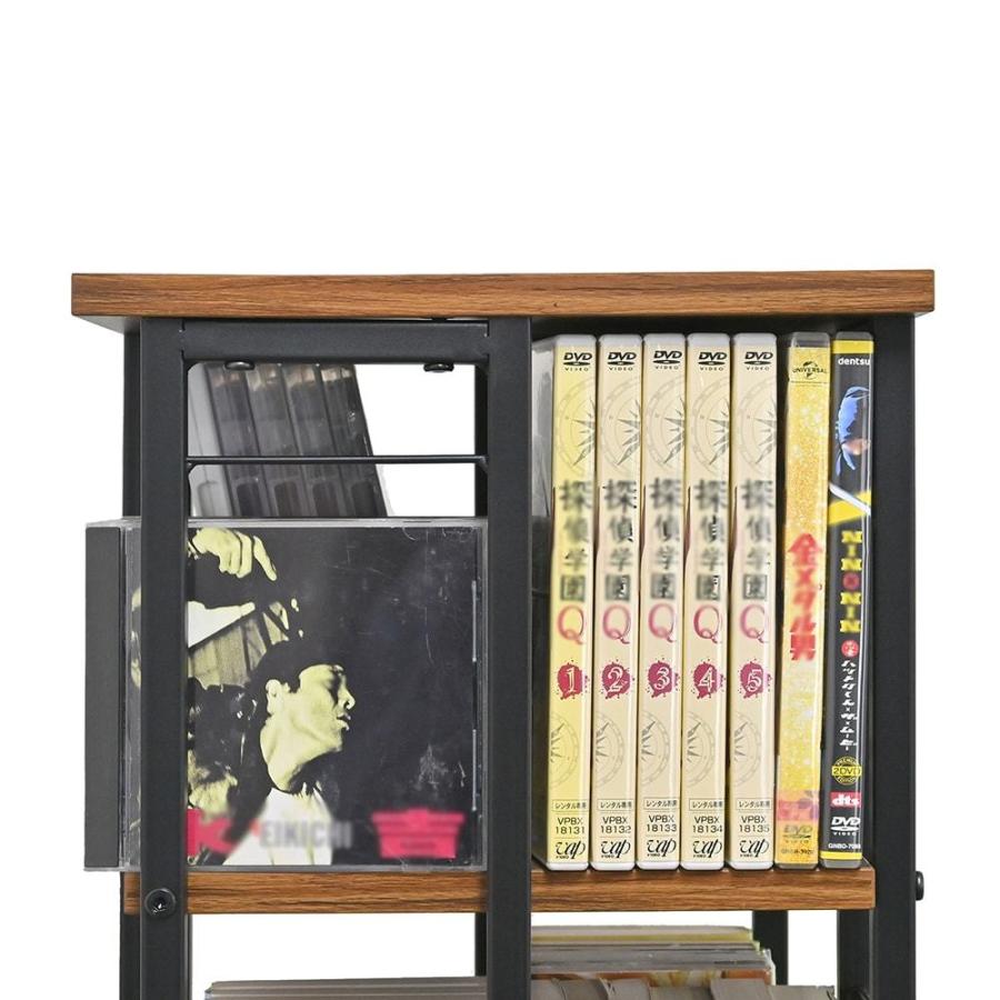 コミックラック 回転 本棚 収納 タワーラック CD・DVD収納 省スペース