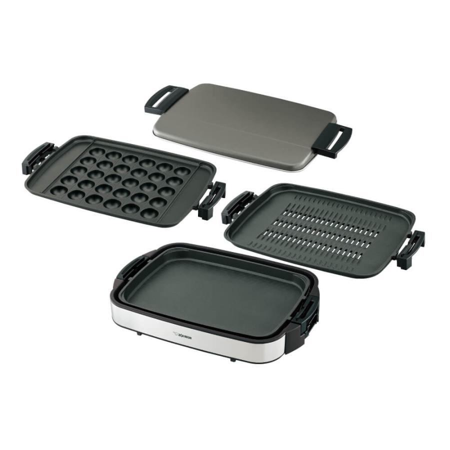 ZOJIRUSHI 新製品 焼肉 たこ焼き 丈夫 ブラウン 茶色 3枚 EAEV30 象印 