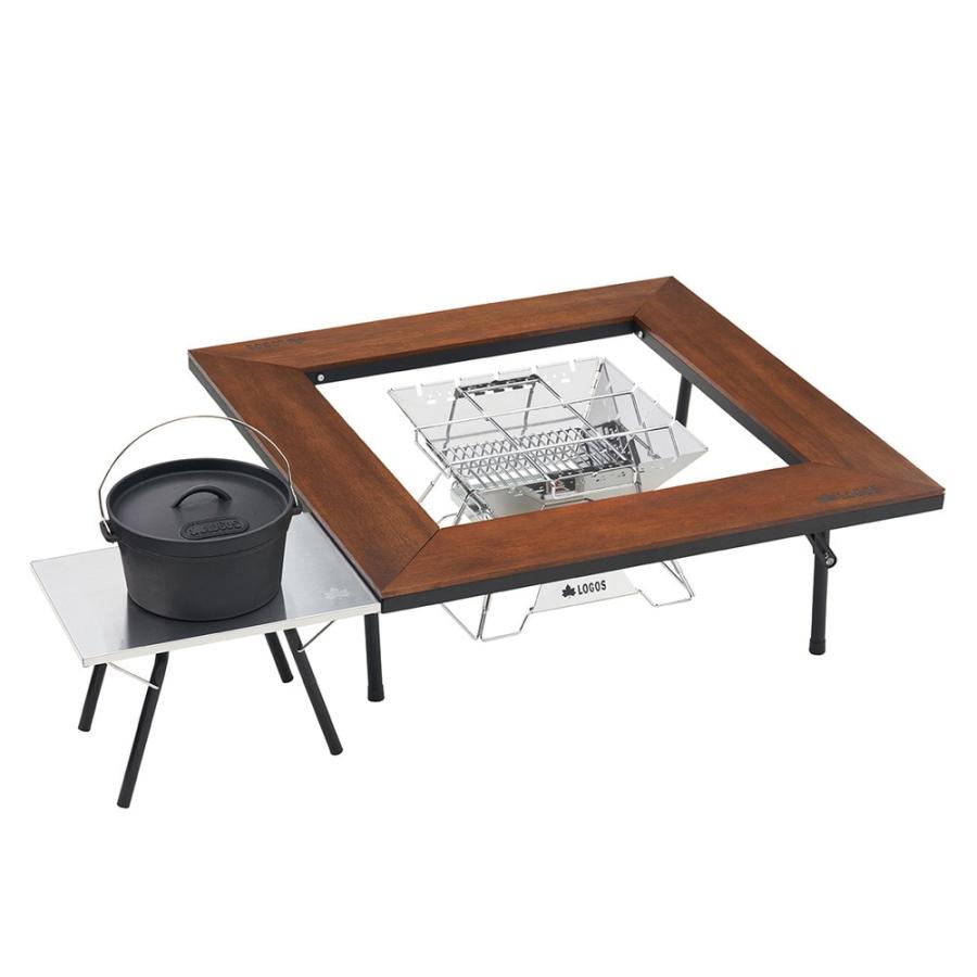 【在庫処分（新品・未使用）】LOGOS(ロゴス) たき火ステンテーブル 73173158 アウトドア キャンプ テーブル 焚き火 製天板 在庫処分（新品・未使用）】LOGOS(ロゴス) たき火ステンテーブル