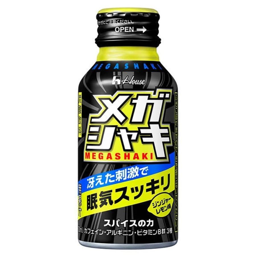marumizu2000メガシャキ(100本) ハウス メガシャキ 100ml【6本入】 栄養ドリンク 眠気解消 眠気覚まし