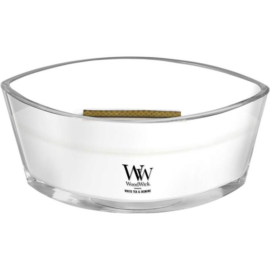 カメヤマ WoodWick ハースウィック キャンドル ホワイトティー