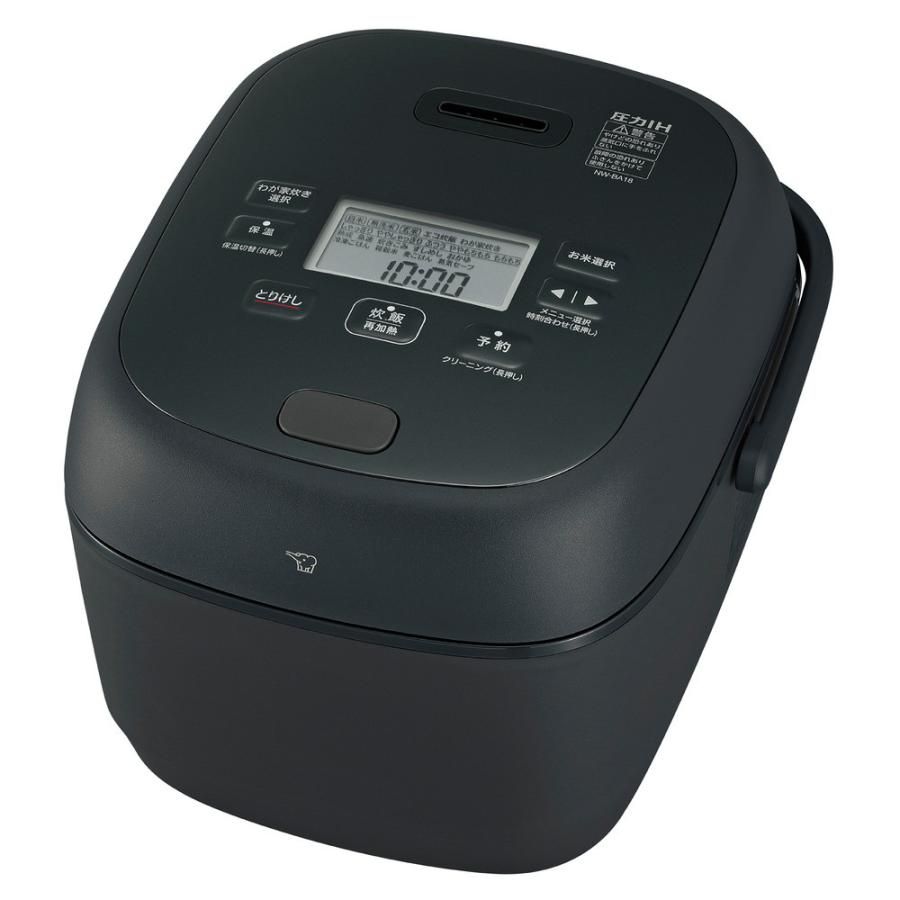 象印マホービン 圧力IH炊飯ジャー 極め炊き 1升炊き ブラック NW-BA18