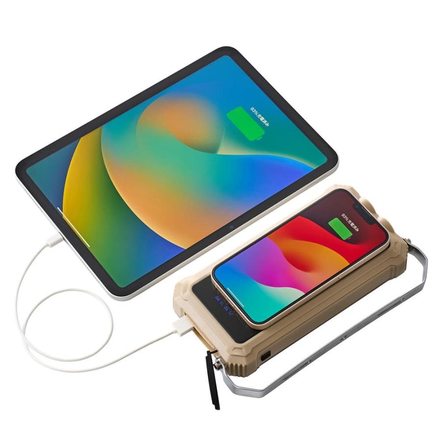 【在庫処分（新品・未使用）】ロゴスコーポレーション 野電 パワーストックランタン2000・スマートワイヤレス 74176050 アウトドア キャンプ 防災 ランタン ソロキャン スマホ 充電 在庫処分（新品・未使用）】ロゴスコーポレーション 野電 パワー