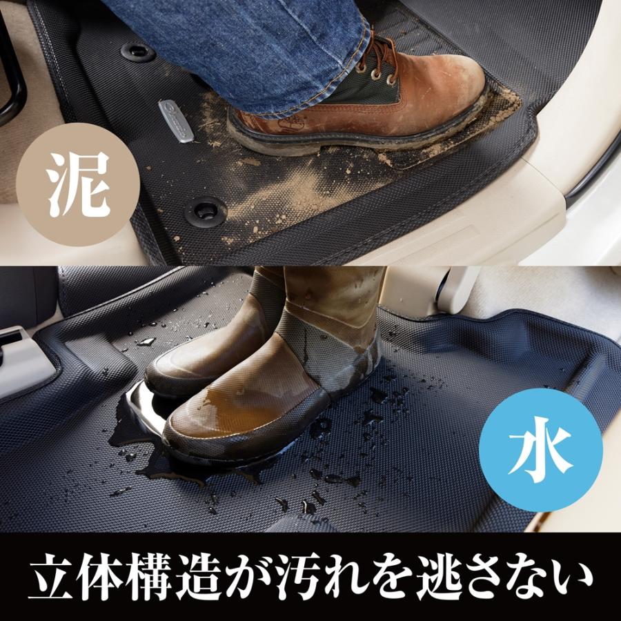 イレブンインターナショナル Clazzio 立体フロアマット 1列目+2列目セット タント タントカスタム タントファンクロス シフォン NEWラバータイプ ED-6522 | Clazzio | 04