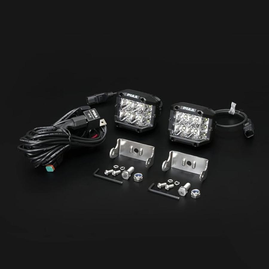 PIAA 後付けランプ QUAD EDGE LED CUBE LIGHTS 2個入 ドライビング配光