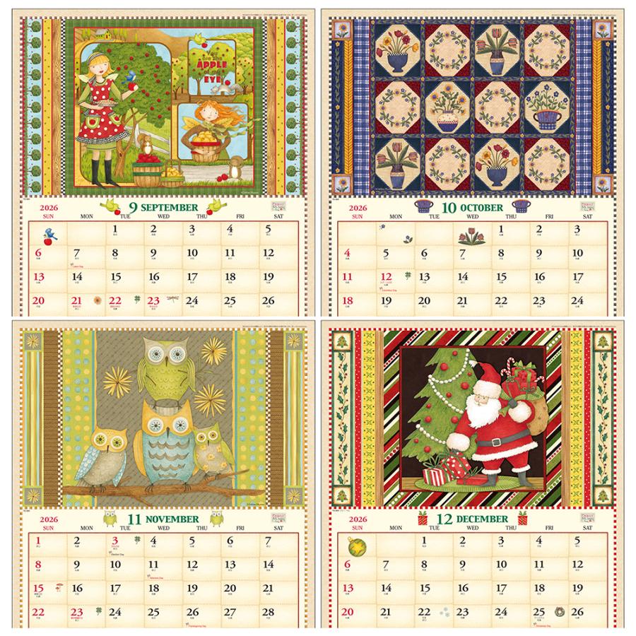 トーダン 2026年 カレンダー 壁掛け デビー・マム(アメリカン