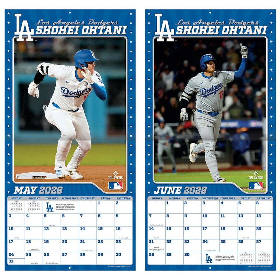 Truner Licensing(ターナーライセンシング) 2026年 大谷翔平 壁掛けMLB