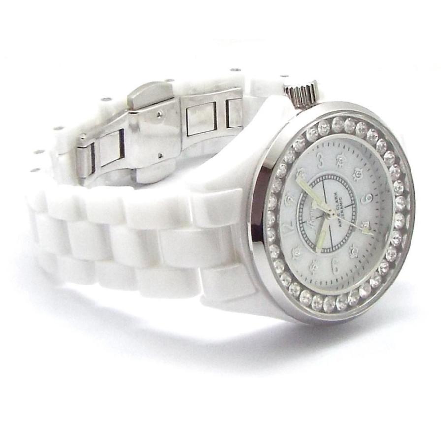 天然シェル サファイア セラミック スワロフスキー 腕時計 マーク