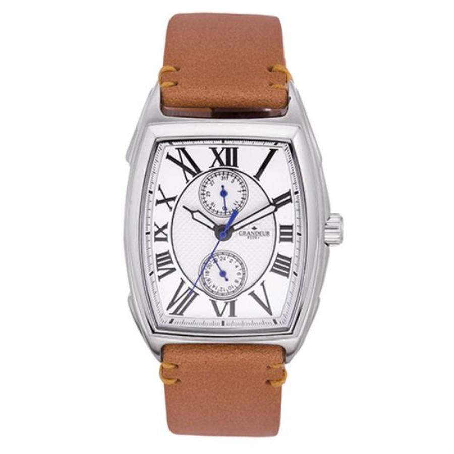 マルゼキ 腕時計 ウォッチ グランドール プラス マルゼキ GRANDEUR PLUS+ トノー型メンズウォッチ ブライドルレザー