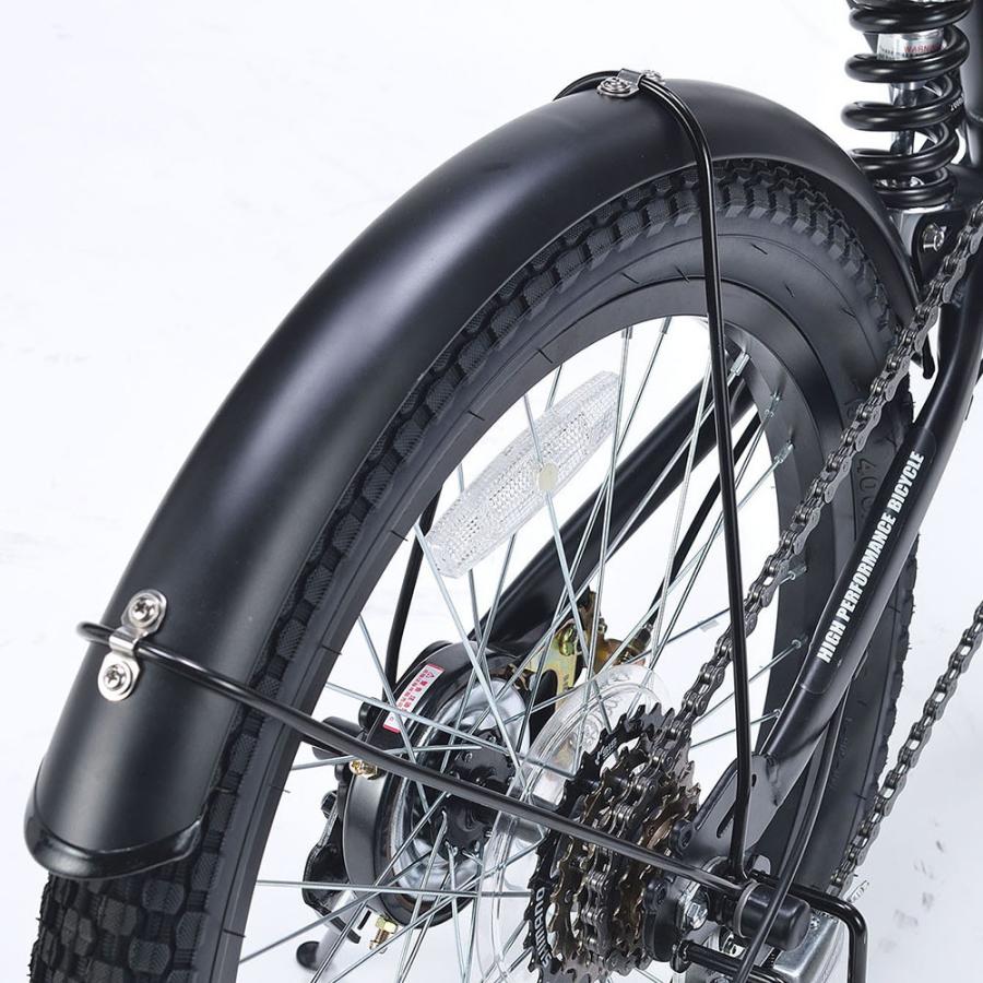 自転車 MYPALLAS 折畳自転車 6段変速 池商 MYPALLAS 折畳セミファット20・6段ギア・リアサス MF-208 MYPALLAS 池商