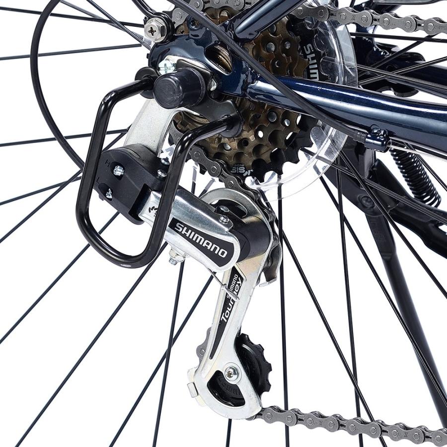 自転車 MYPALLAS 折畳自転車 6段変速 池商 折畳シティクロス27・6段