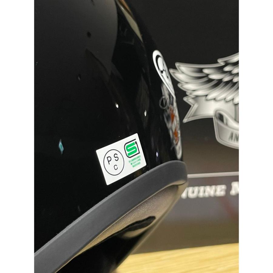 ハーレーダビッドソン 純正 ARAI製ソリッドビビッドブラック3/4