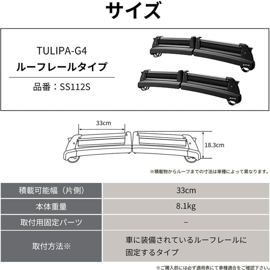 PIAA Terzo(テルッツォ) スキー・スノーボードキャリア TULIPA-G4 両側