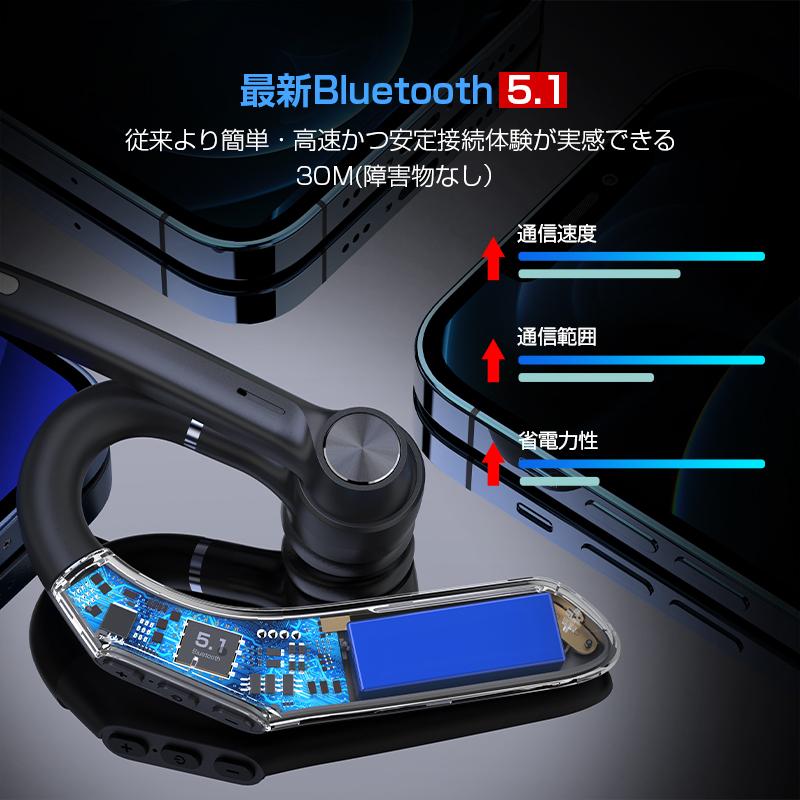 ワイヤレスイヤホン Bluetooth 5 1 イヤホン 片耳 耳掛け型 ブルートゥースイヤホン 軽量 高音質 通話 無痛装着 500mah マイク内蔵 音量調整 Siri対応 A1g2dej Usamdirect 通販 Yahoo ショッピング