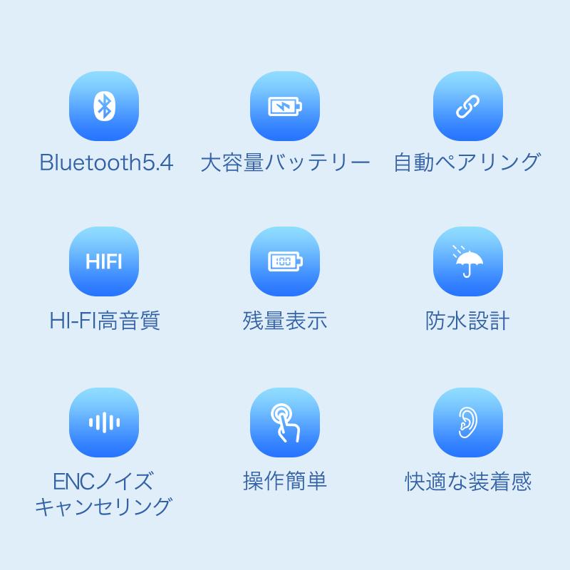 Joyhouse ワイヤレスイヤホン Bluetooth 5.4 2024最新 bluetooth
