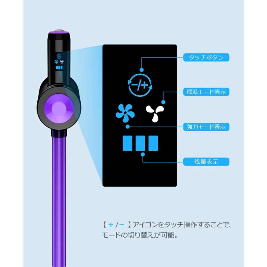 掃除機 コードレス 35000Pa吸引力 45分連続稼働 体感0.5kg軽量 HEPA