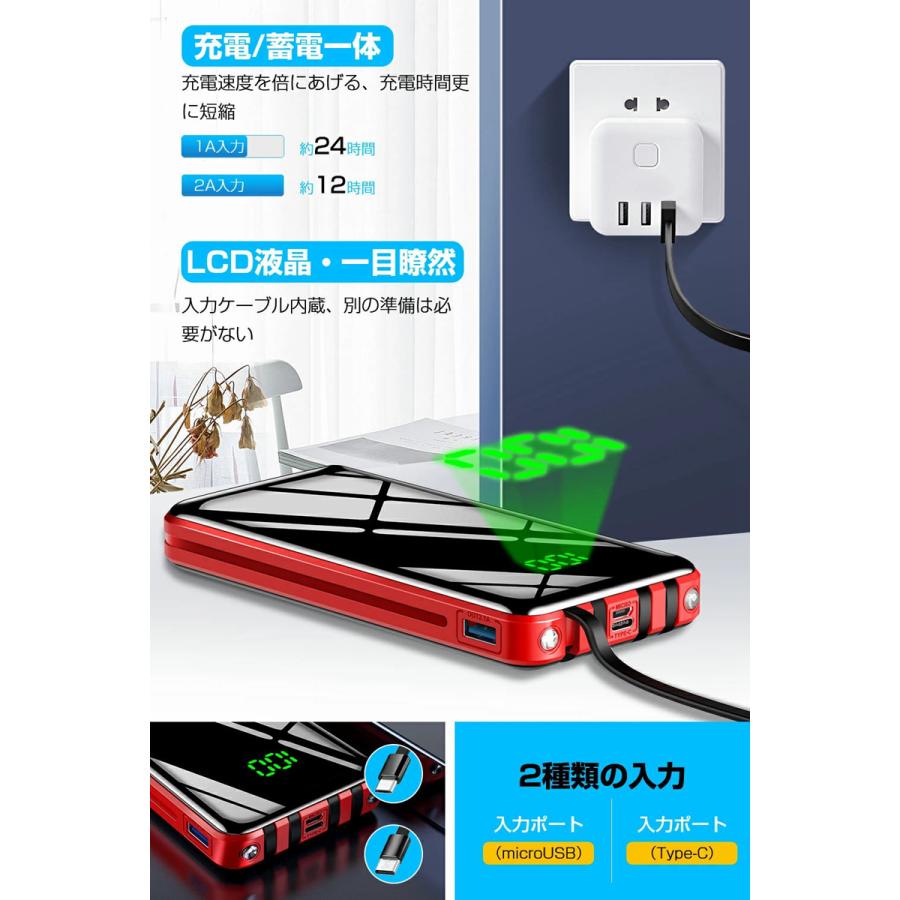 KYOKA モバイルバッテリー 大容量 30000mAh バッテリー 4台同時 KYOKA モバイルバッテリー 大容量 30000mAh バッテリー 4台同時