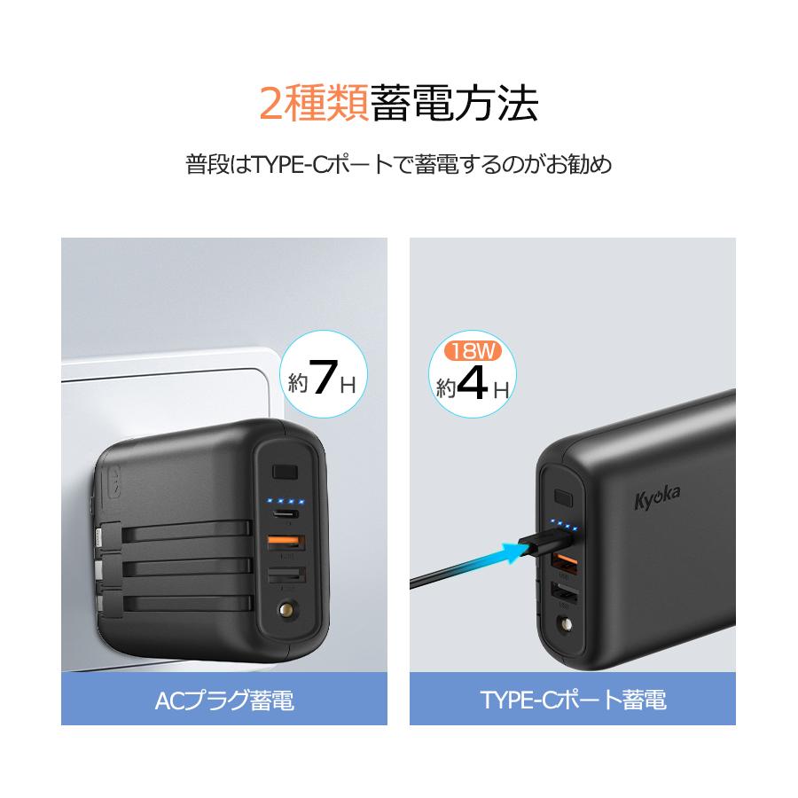 KYOKA モバイルバッテリー　急速充電 usamdirect_p1kv65he-01