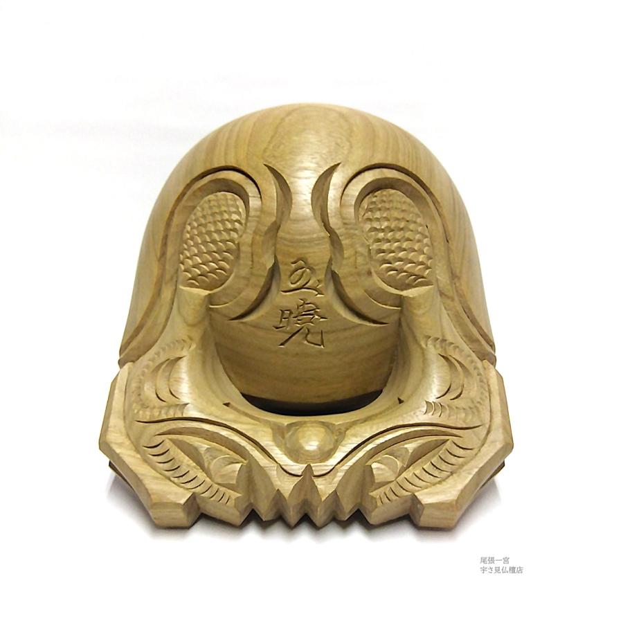 愛知県製] 木魚 本楠 一式 6号 横幅18cm 6寸 国産 日本製 仏具 お盆 お 
