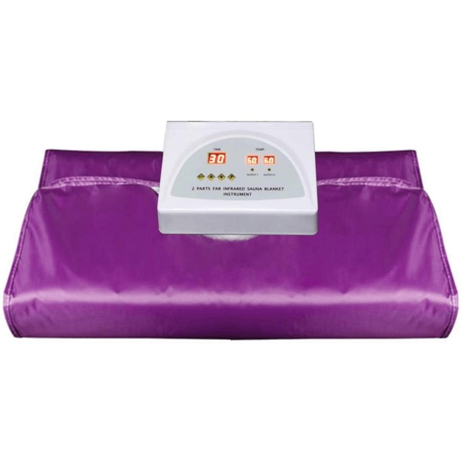 エステマット 温熱マット 発汗マット 2折りたたみ 遠赤外線マットヒートマット　パープル |  | 01