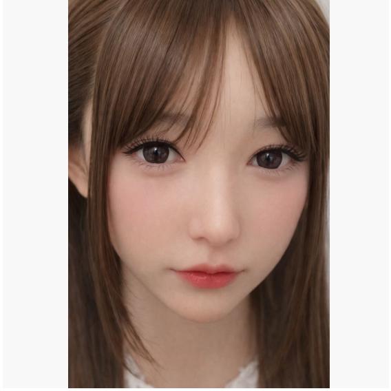 リアルフェイス ドールヘッド 等身大 フルシリコン 植毛 口可動 M16 | 