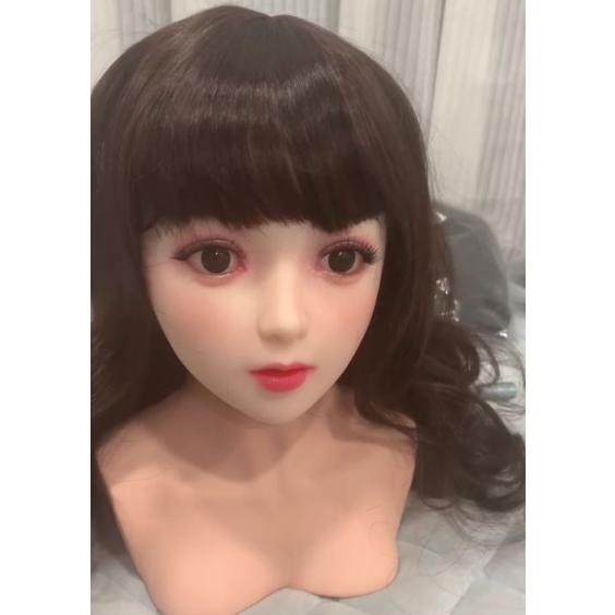 リアルマネキンヘッド ドールヘッド 等身大 シリコン 化粧練習用
