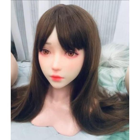 リアルマネキンヘッド ドールヘッド 等身大 シリコン 化粧練習用 TPEリアルドール カスタムドール マネキンヘッド M16 等身大 ヘア