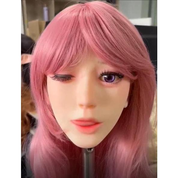 TPEリアルドール カスタムドール マネキンヘッド M16 等身大 ヘアアレンジ練習用 G04_3
