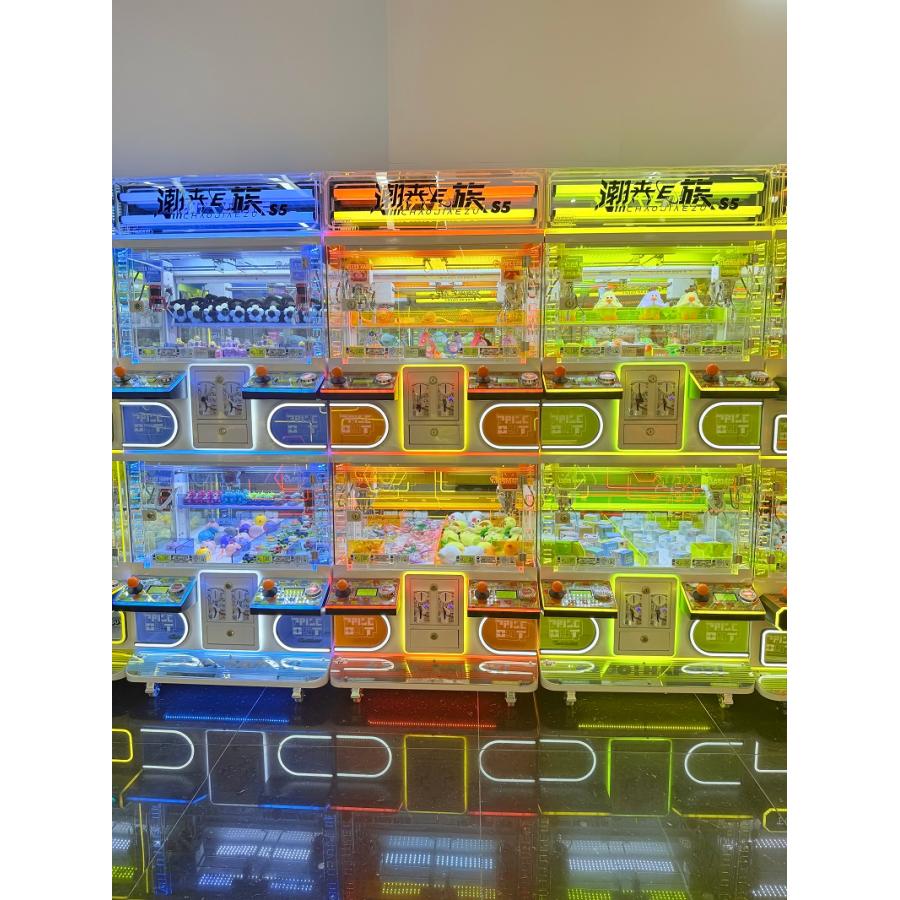 クレーンゲーム機 業務用 UFOキャッチャー 4人同時プレイ 商用 アーケード キャッチャーマシン LED照明 デジタル設定 店舗 イベント ゲームセンター 景品機 | 